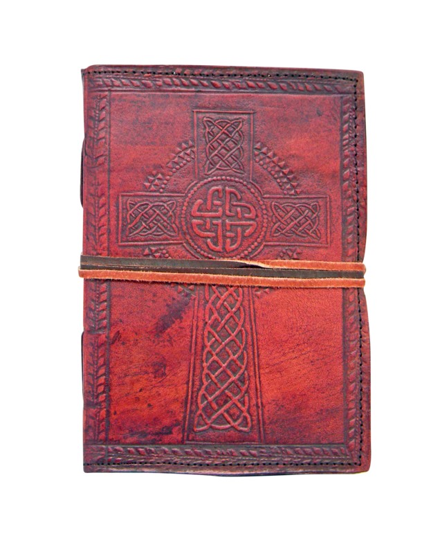 Celtic Cross Leather Embossed Journal 2227